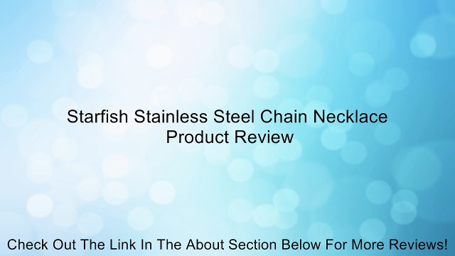 Starfish Stainless Steel Chain Necklace Review
