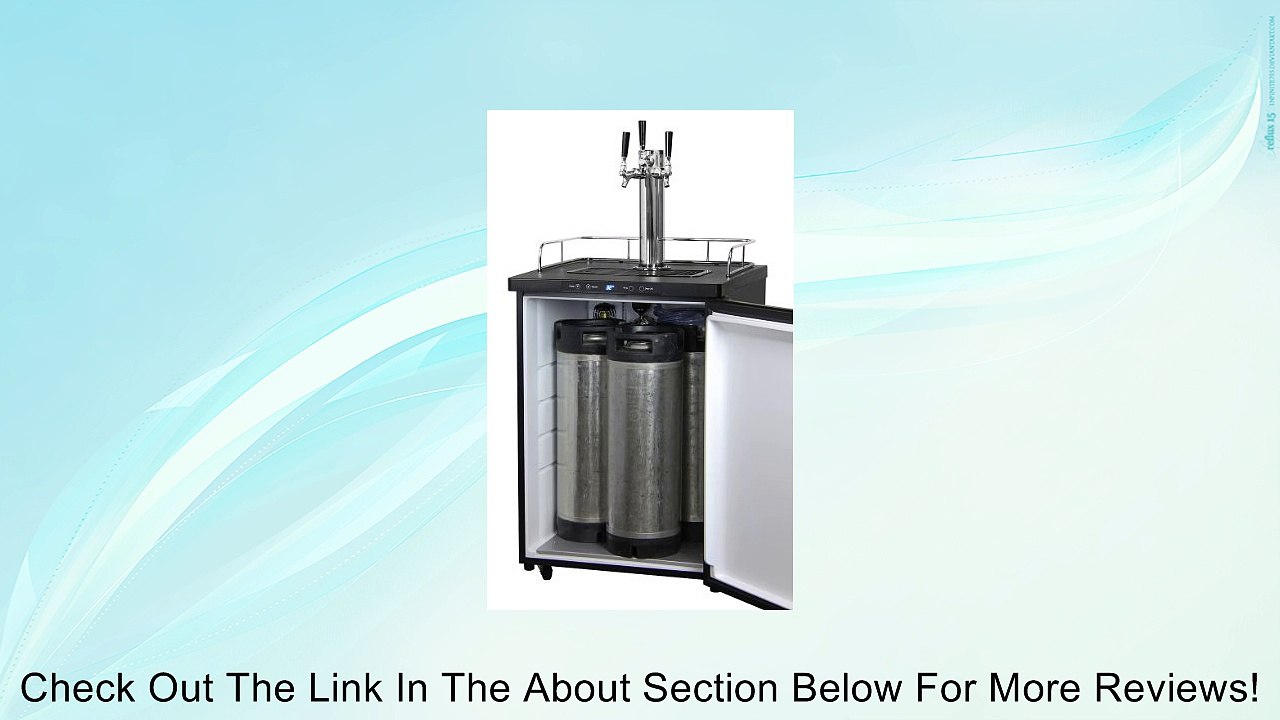 Kegco K309B-3 Triple Faucet Digital Kegerator - Bl Review