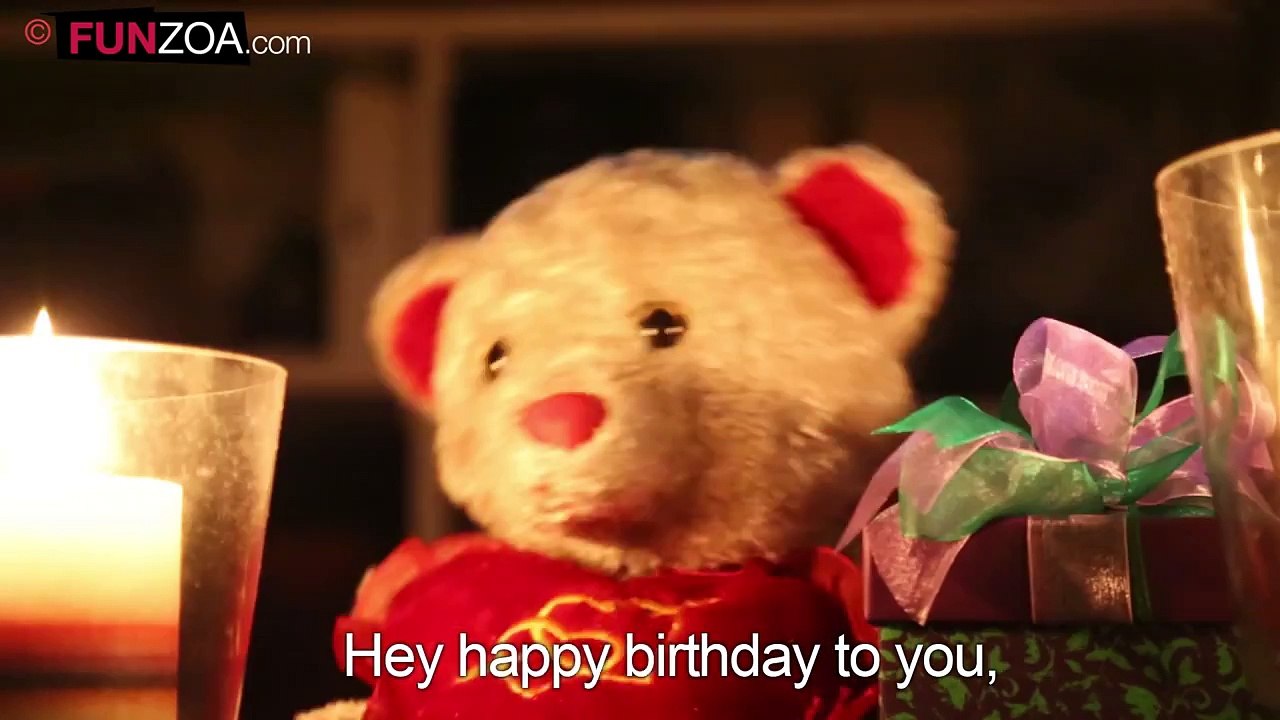 Funny Happy Birthday Song - Cute Teddy Sings Very Funny Song_2