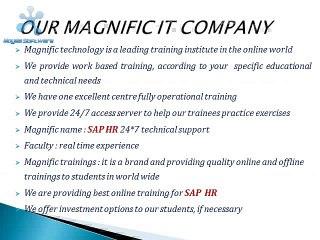 SAP HR ONLINE TRAINING IN INDIA