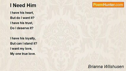 Brianna Wilshusen - I Need Him