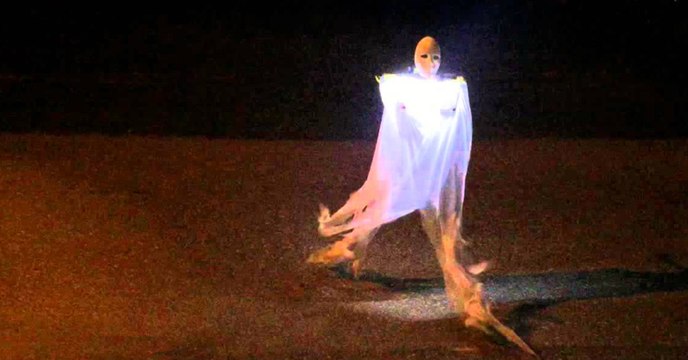 Halloween Flying Quadcopter Drone Ghost - The Scariest Costume Ever!