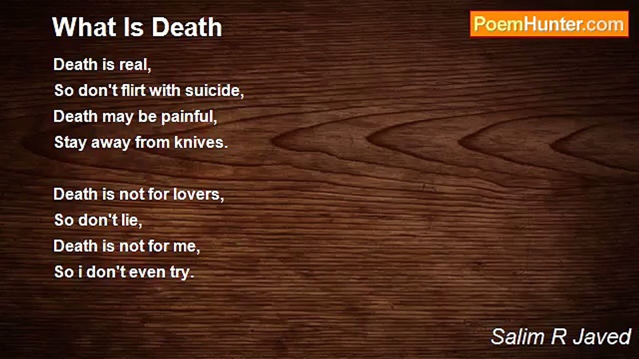 Salim R Javed - What Is Death