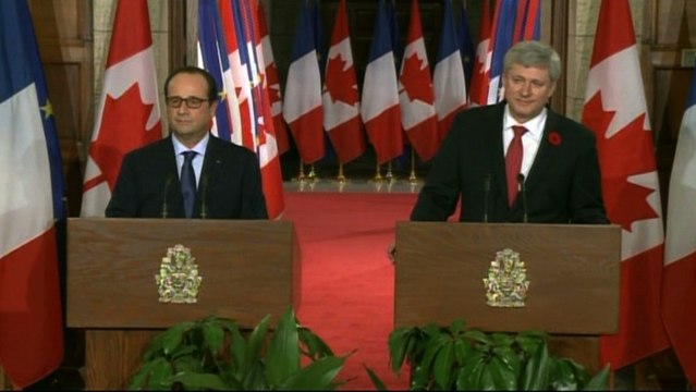 Point de presse conjoint avec M. Stephen Harper, premier ministre du Canada #CanadaPR