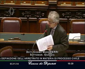 Roma - Camera - 17^ Legislatura - 323^ seduta (03.11.14)