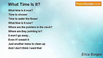Erica Borges - What Time Is It?