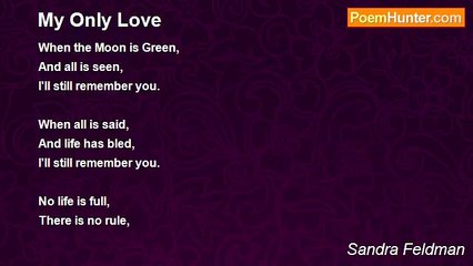 Sandra Feldman - My Only Love