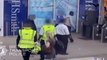Shocking CCTV: Man punches ticket inspector at train station