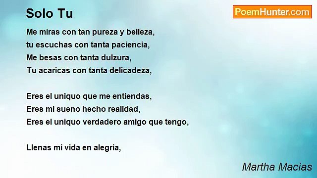 Martha Macias - Solo Tu