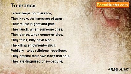 Aftab Alam - Tolerance