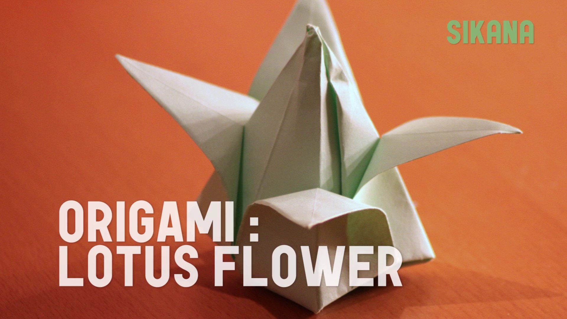 How to DIY Origami Paper Lotus Flower