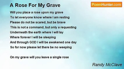 Randy McClave - A Rose For My Grave