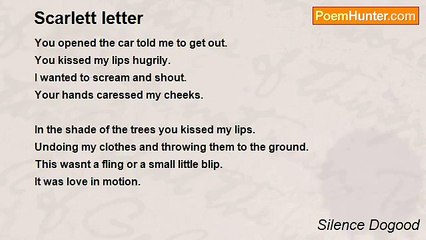 Silence Dogood - Scarlett letter