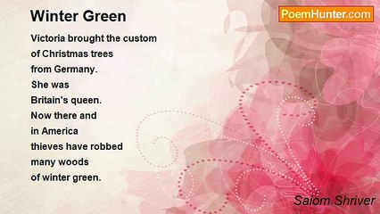 Saiom Shriver - Winter Green