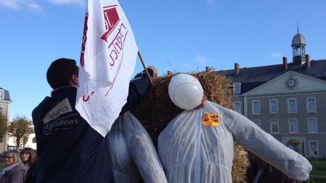 Les jeunes agriculteurs manifestent à Paixhans