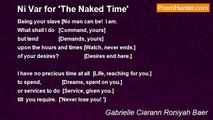 Gabrielle Ciarann Roniyah Baer - Ni Var for 'The Naked Time'