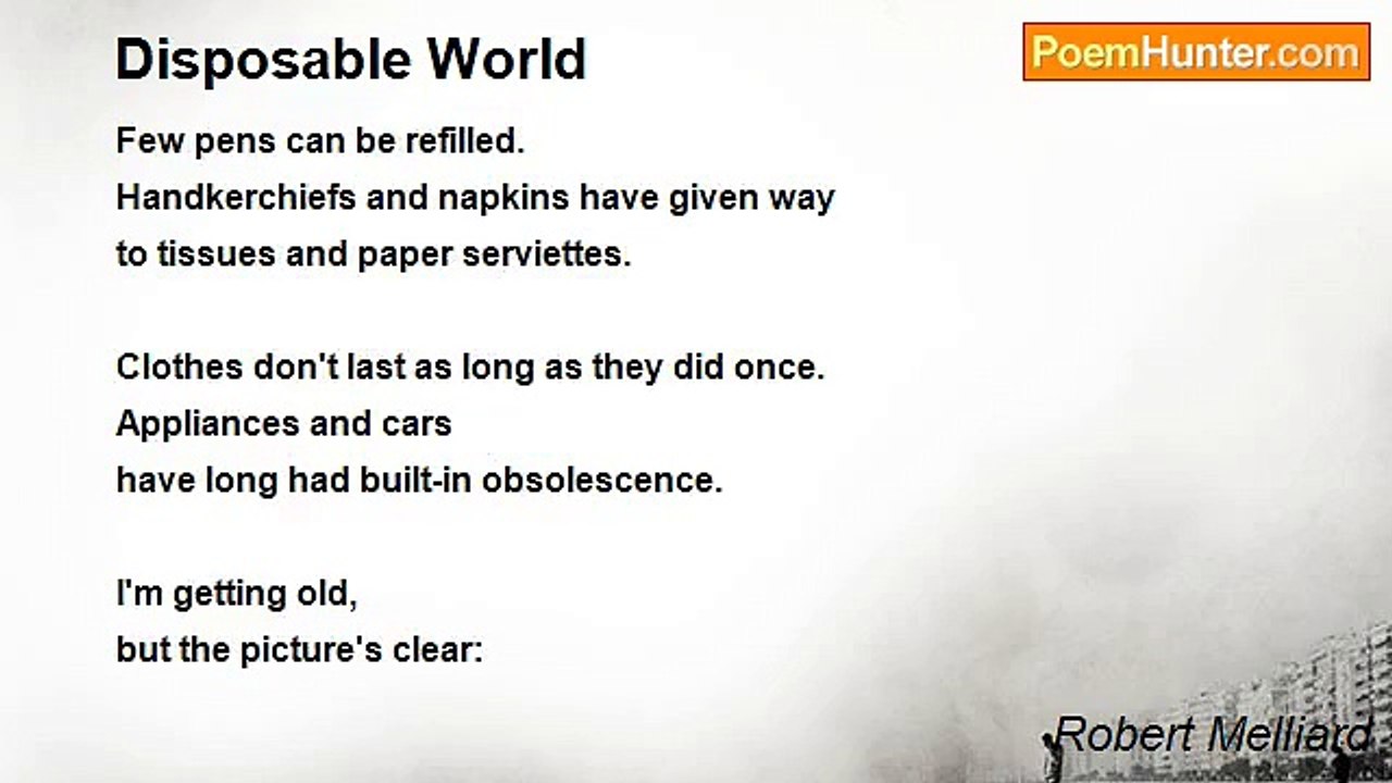 Robert Melliard - Disposable World