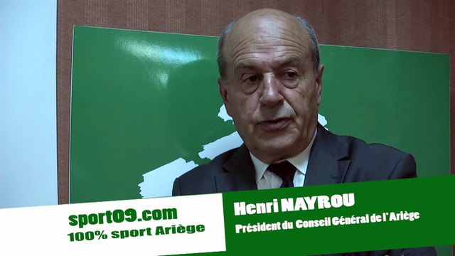 1ére interview officielle SPORT de Henri NAYROU - nouveau président du Conseil Général de l'Ariége