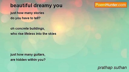 prathap suthan - beautiful dreamy you