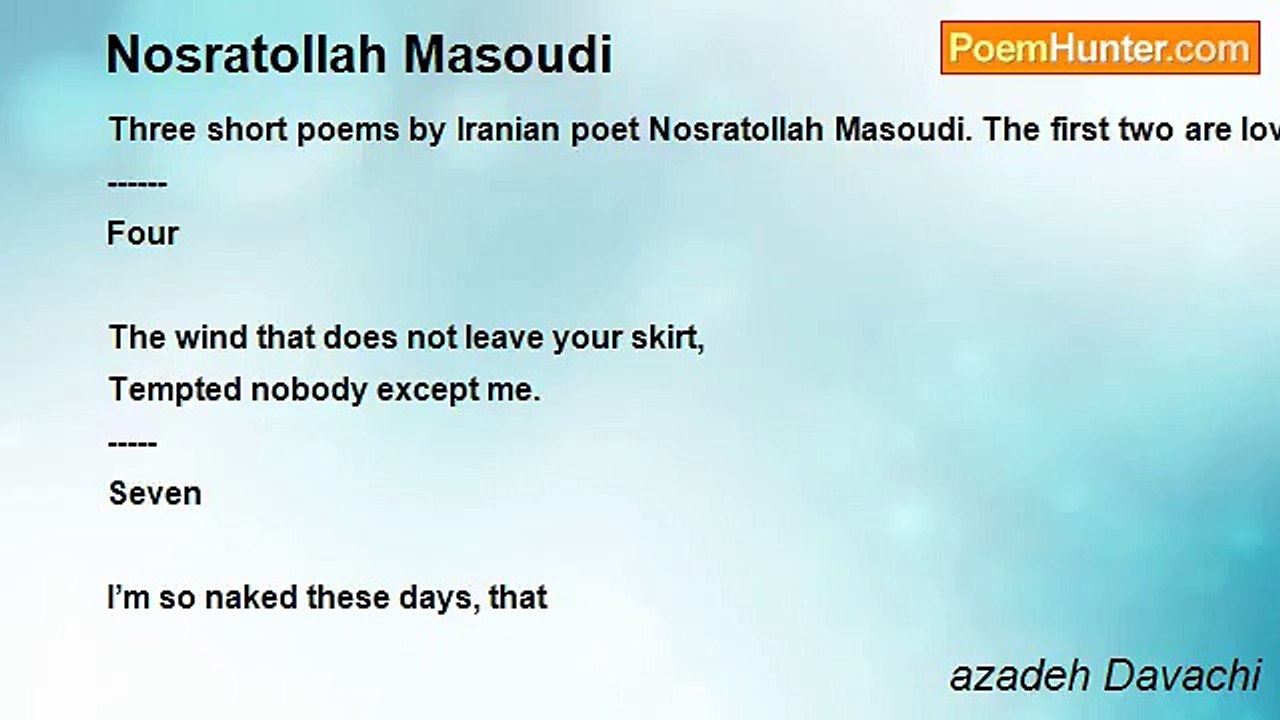 azadeh Davachi - Nosratollah Masoudi