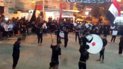 استعراض موكب انصار العقيدة في ليلة العاشر من محرم