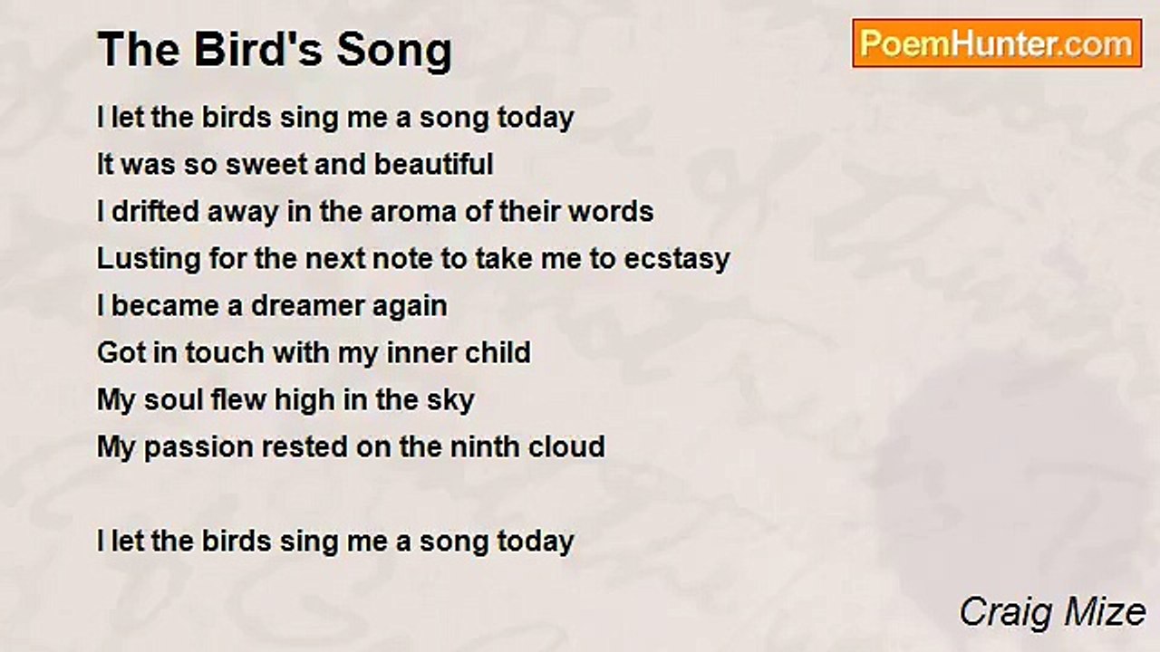 Craig Mize - The Bird's Song
