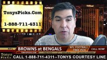 Cincinnati Bengals vs. Cleveland Browns Free Pick Prediction NFL Pro Football Odds Preview 11-6-2014