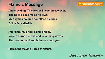 Daisy Lyne Thakerby - Flame's Message