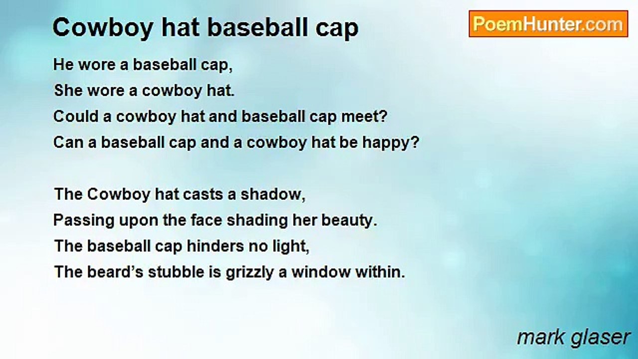 mark glaser - Cowboy hat baseball cap