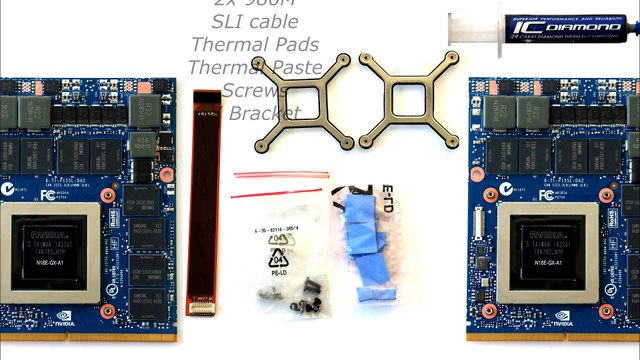 NVIDIA GeForce GTX 980M SLI install