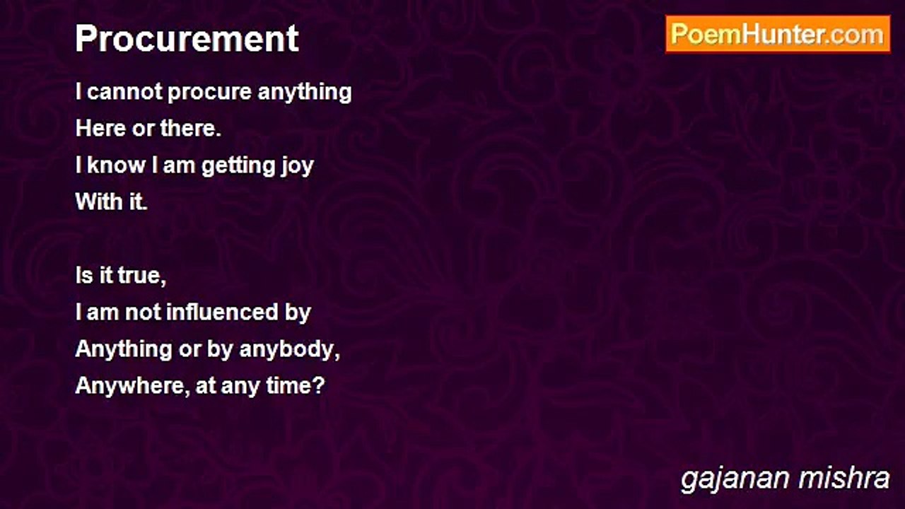 gajanan mishra - Procurement
