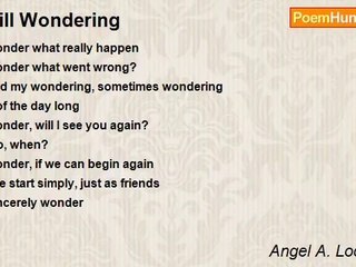 Angel A. Lockwood - Still Wondering