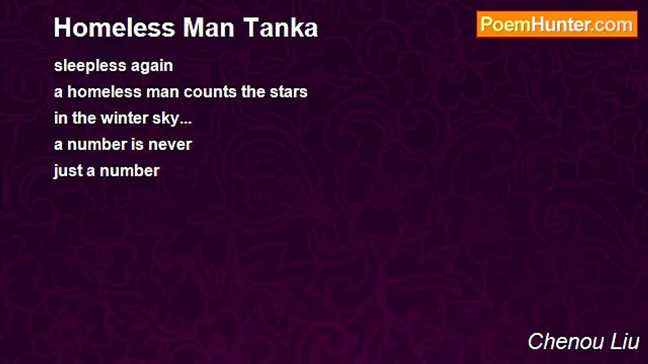 Chenou Liu - Homeless Man Tanka