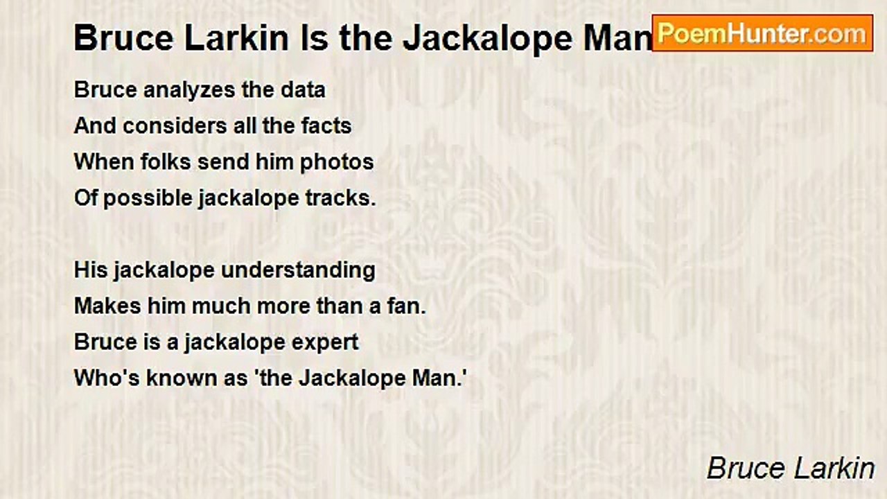 Bruce Larkin - Bruce Larkin Is the Jackalope Man