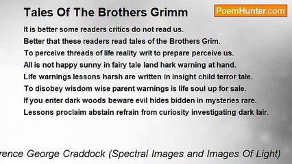 Terence George Craddock (Spectral Images and Images Of Light) - Tales Of The Brothers Grimm
