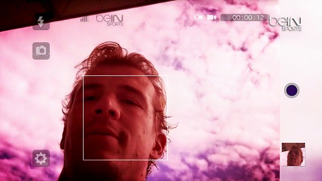 Le selfie d'Aurélien Rougerie pour les abonnés de beIN SPORTS