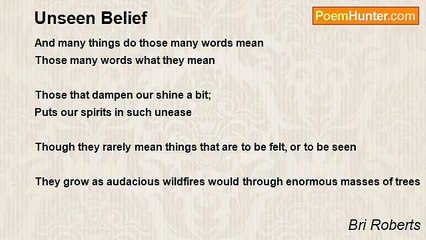 Bri Roberts - Unseen Belief