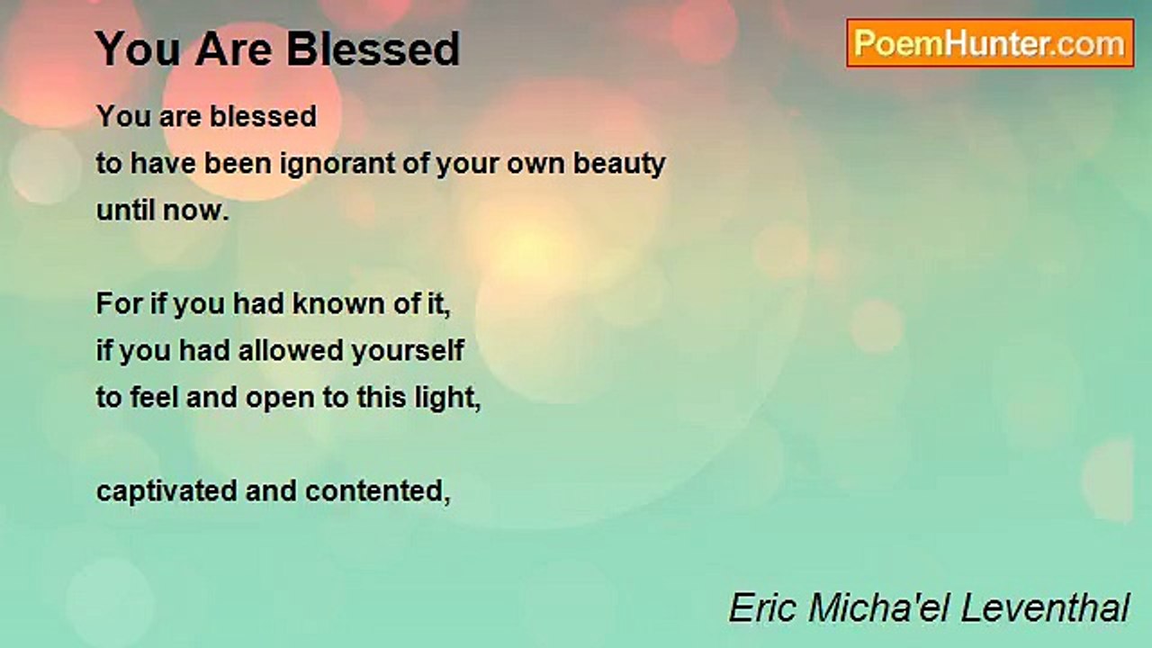 Eric Micha'el Leventhal - You Are Blessed