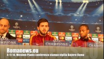4-11-14, Miralem Pjanic conferenza stampa vigilia Bayern-Roma