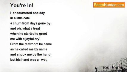 Kim Barney - You're In!