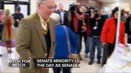 Mitch McConnell Votes, Probably For Himself, But Who Knows