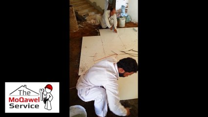 HOW TO FIX TILES تركيب البورسلان والسيراميك مقاول سيرفس جدة