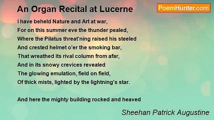 Sheehan Patrick Augustine - An Organ Recital at Lucerne