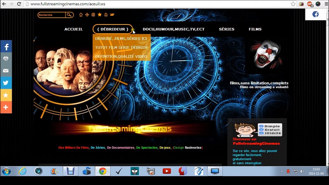 TUTORIEL PAGE D'ACCUEIL SÉRIES