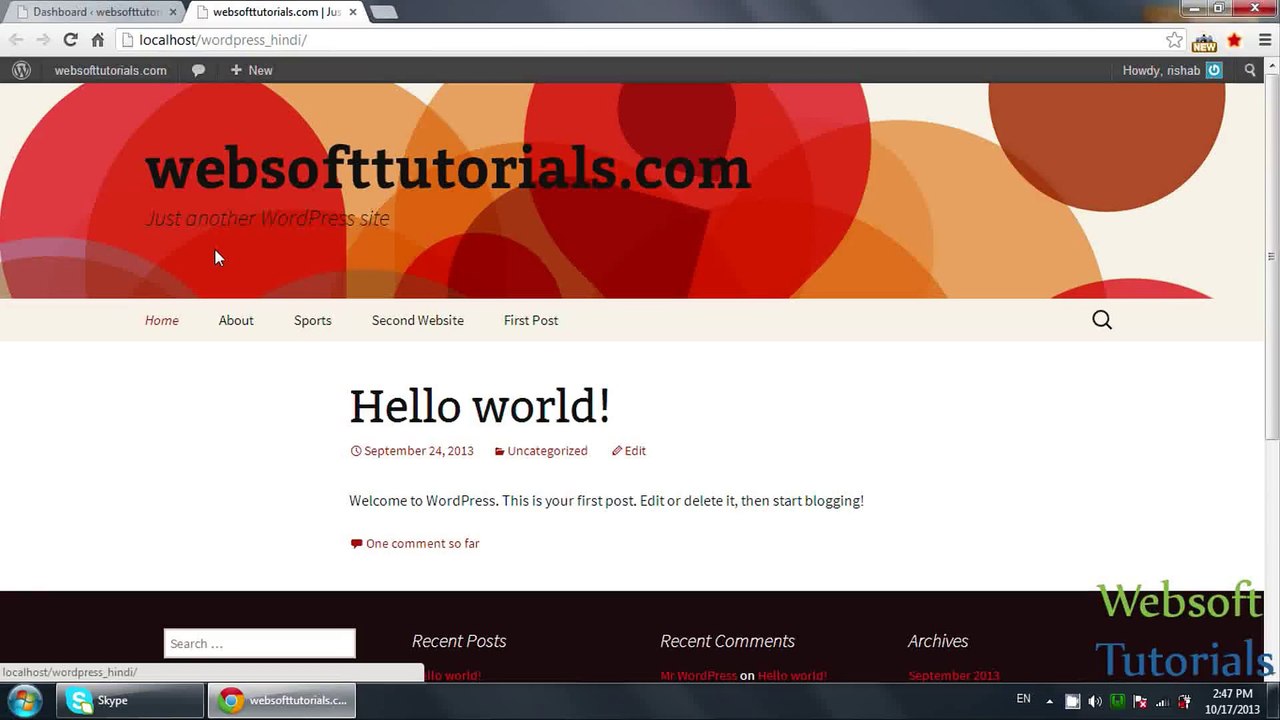 working with themes in wordpress