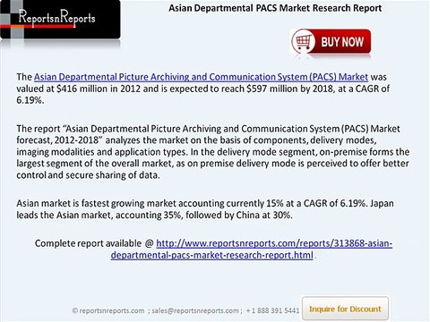 Asian Departmental PACS Market Analysis and Forecasts by 2018