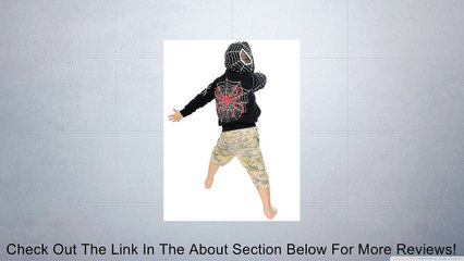 Venom Black Embroidered Full Face Spider-Man Costume ZipUp Hoodie Review