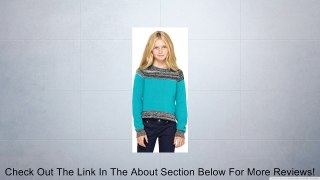 Roxy - Girls On The Road Crew Neck Sweater, Size: Large, Color: Aquatic Blue Knit Review