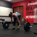 Clean + front squat + jerk set 2 of 3