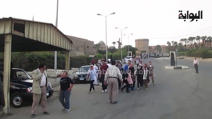 وقفة  المصرى لحقوق الإنسان ضد الإرهاب أمام القلعة